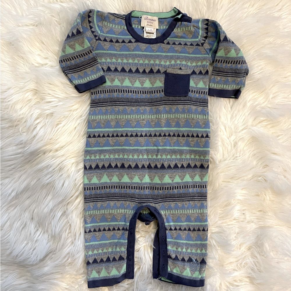Bonnie Baby London Knit Onesie | SZ 6-12 months